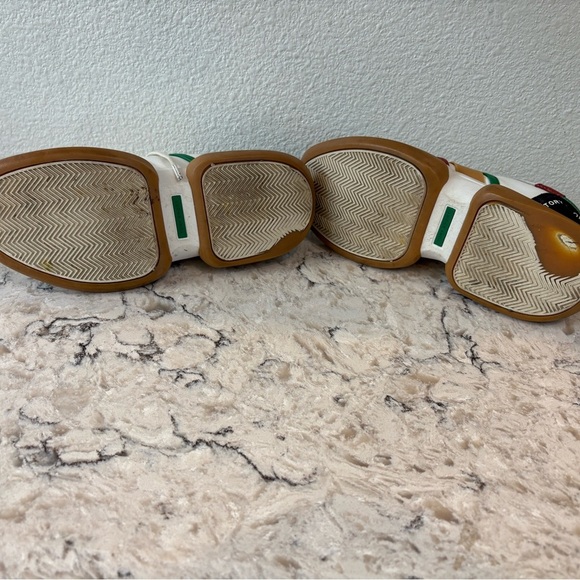 Tory Sport Blue and White Sneakers with Red and Green Accents - Picture 7 of 8